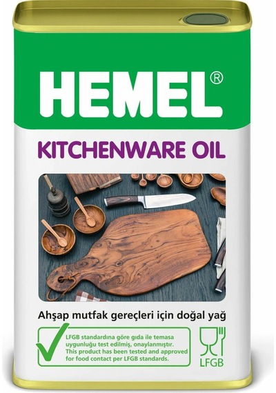 Hemel Kitchenware Oil Clear Şeffaf Ahşap Mutfak Gereçleri Yağı 1 Lt