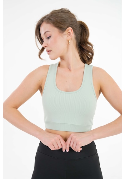 Mint U Yaka Beli Lastikli Fitilli Toparlayıcı Örme Crop Büstiyer Mint Mint U Yaka Beli Lastikli Fitilli Toparlayıcı Örme Crop Büstiyer Mint
