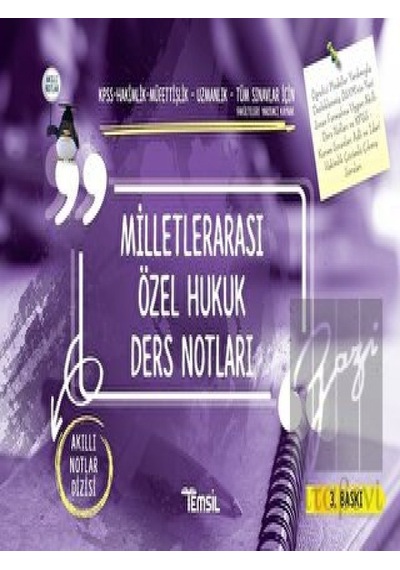 Milletlerarası Özel Hukuk Ders Notları- Temsil Kitap