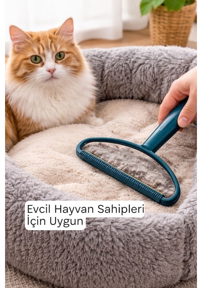 Tiftik Tüy Toplayıcı Çift Taraflı Elbise Tiftik Tüy Temizleyici Kedi Köpek Tüy Temizleyici Yeşil Diğer