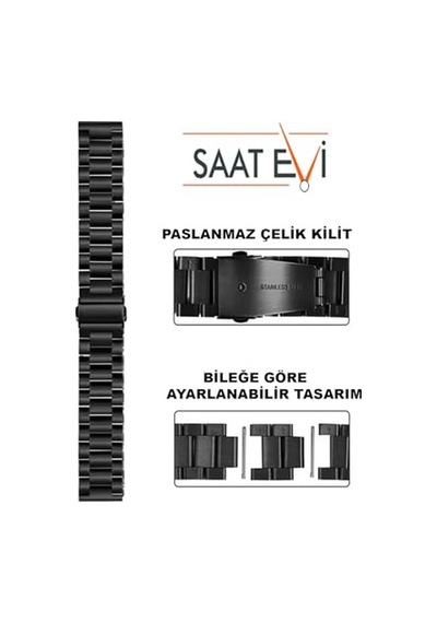 Uyumlu Bakla Model 22mm Çelik Kordon Gt5 Gt5 Pro Gt4 Gt3 Gt3 Pro Gt2 Gt2 Pro 46mm Için Katlanır Toka Mekanizmalı Pas Ahşap