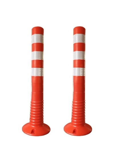Delinatör 75x8 Cm Otopark Eko Trafik Delinatör Esnek Yol Ayırıcı 2 Adet