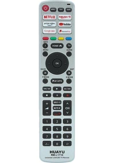 Huayu Rm-l1710 Unıversal Netflıx-prıme Vıdeo-youtube-rakuten Tv-google Play Tuşlu Lcd Led Tv Kumandası