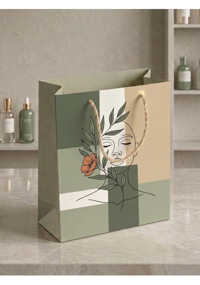 Kozmetik Karton Çanta 14x8x20 Cm - 10 Adet