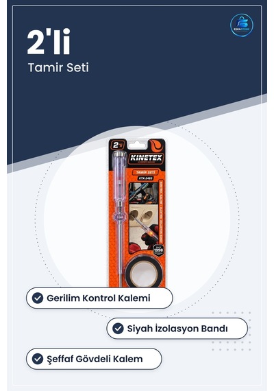 Elektrik Tesisat Malzemesi Kontrol Kalemi 2'li İzolasyon Bandı Ta