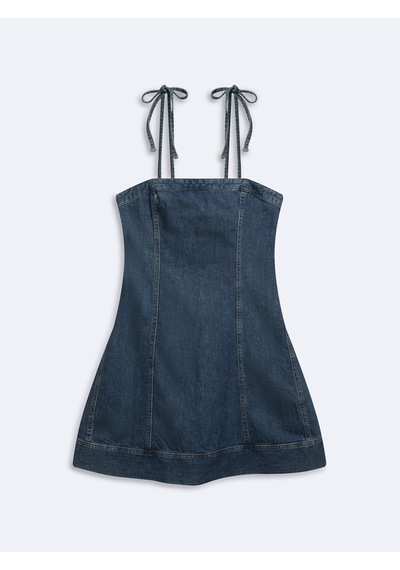 LTB Nınna Askılı Mid Indigo Mini Elbise Mid İndigo