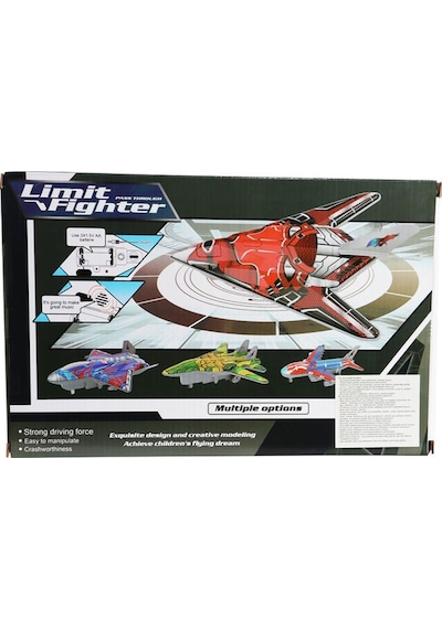 Rc Sesli Ve Müzikli Jet Kırmızı