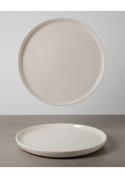 6 Kişilik Nodric Kenar Toledo Pasta Tabağı 20cm Krem Rengi