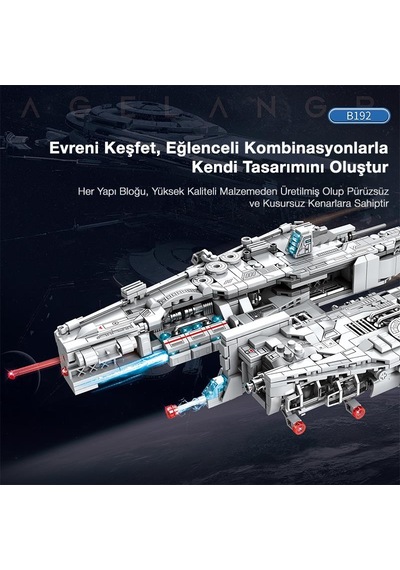 Reobrix 786 Ağır Saldırı Uçağı Lagrange B192 New Earth Heavyattack Aircraft Yaratıcı Yapı Blok Seti Building Blocks - 858 Parça