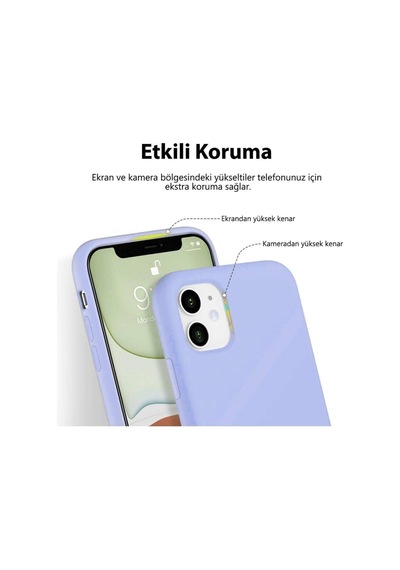 Tr İletişim Xiaomi Poco X3 İle Uyumlu Kapak İle Uyumlu İçi Kadife Soft Logosuz Lansman Silikon Kılıf - Açık Yeş