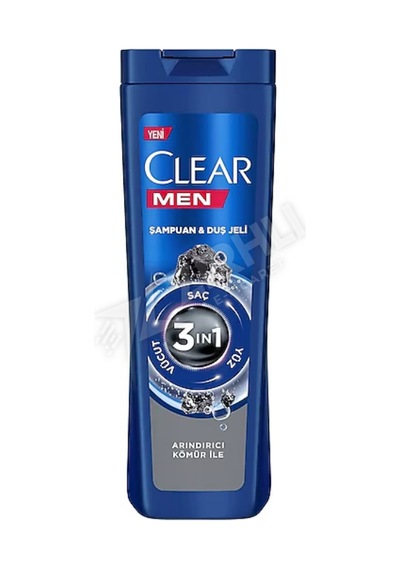 3 Adet Clear Men Şampuan & Duş Jeli Deep Arındırıcı 3in1 350 Ml Diğer