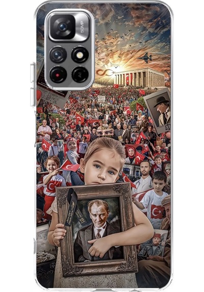 Redmi 10 Uyumlu Atatürk Anıtkabir Baskılı Silikon Kılıf Renkli