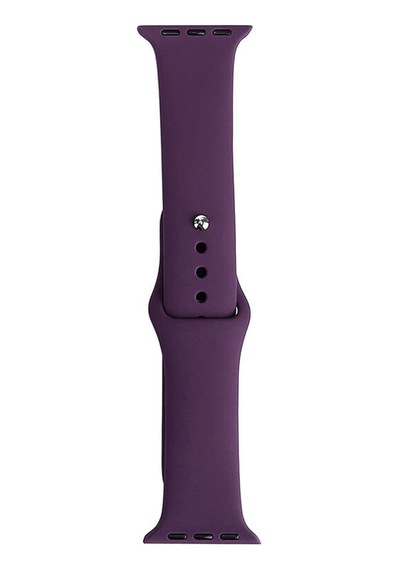 Mobilteam Watch 38mm Band Serisi Klasik Kordon Silikon Strap Kayış-violet