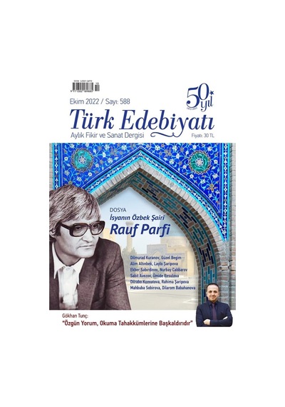 Türk Edebiyatı 588.Sayı Ekim 2022