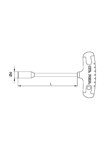 Cetaform K20 Seri T Saplı 8 Mm Lokma Anahtar