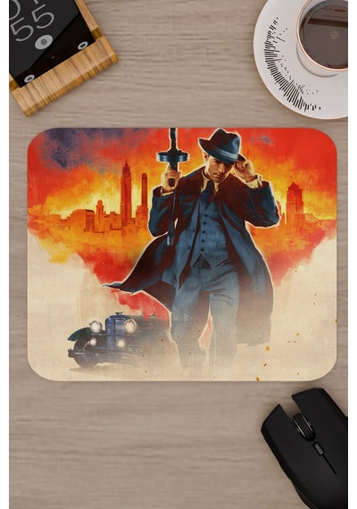 Mafia Kaymaz Dikişli Kauçuk Oyuncu Mousepad V2 - 22x18 Gaming Mouse Pad Fare Altlığı