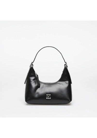 Calvin Klein Emblem Hw Lthr Mını Siyah Kadın Omuz Çantası