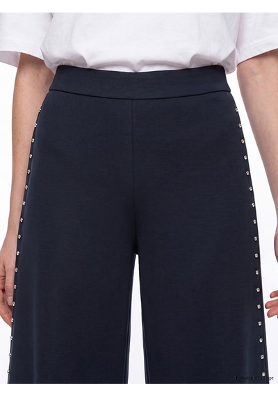 Lcw Comfort Lacivert Taşlı Soft Touch Kadın Eşofman Altı