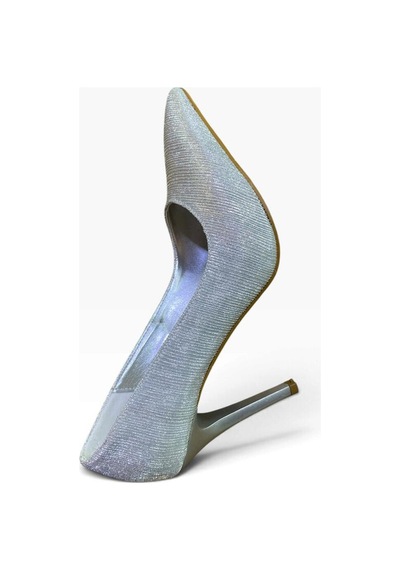 Ayem Kadın İnce Topuk Stiletto Gümüş - 940718581 Gümüş