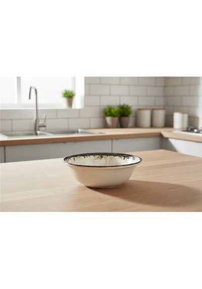 6'lı Valencia Salata Kasesi 22cm Dijital Mega Rinart Krem