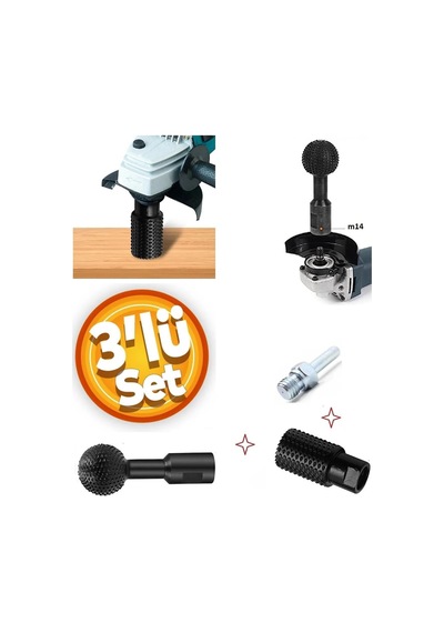 Merttools Küre Silindir Ahşap Oyma Törpü Aşındırma Sondaj Top Avuç Taşlama Ve Matkap Ağaç İşleme Alet Seti 3lü