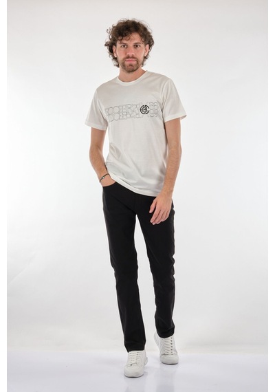 Ecer Erkek Oversize T-shirt - Minimalist & Rahat Günlük Stil Beyaz