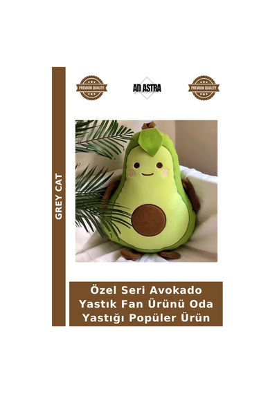 Özel Seri Avokado Yastık Fan Ürünü Oda Yastığı Popüler Ürün Çok Renkli