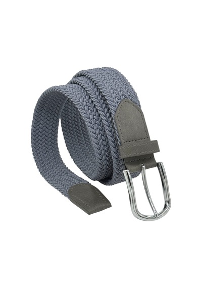 Süzer Deri 3.5 Cm. Elastik Esnek Unisex Örgü Kemer Füme Füme