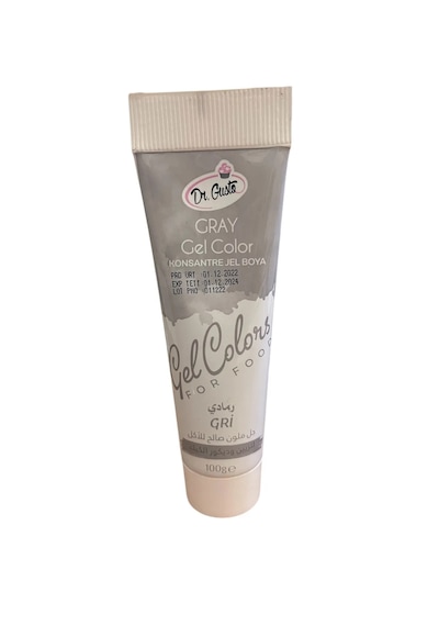 Dr. Gusto Jel Gıda Boyası Gri 100 G