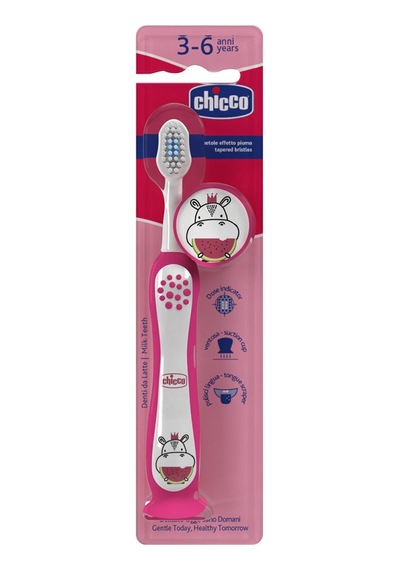 Chicco Diş Fırçası 3-6 Yaş Hipo Pembe - 7 Adet Tarı