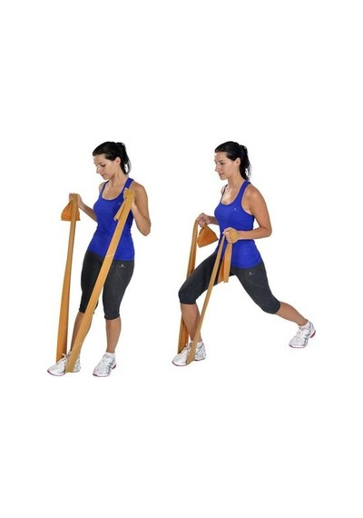 Egzersiz Bandı 1 Metre Gümüş Renk