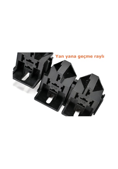 4 Ve 5 Fişli Mini Röle Soketi Kablosuz Terminalsiz Siyah