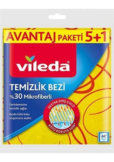 Vileda Temizlik Bezi Sarı 6'lı