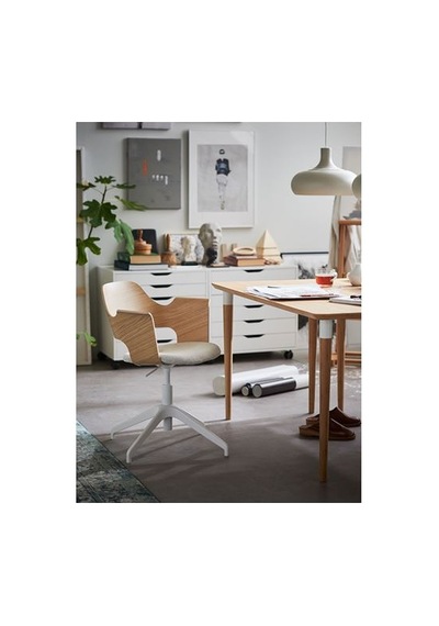 Ikea Fjällberget Çalışma Sandalyesi, Ağartılmış Meşe Kaplama-gunnared Açık Bej Ikea Fjällberget Çalışma Sandalyesi, Ağartılmış Meşe Kaplama-gunnared Açık Bej