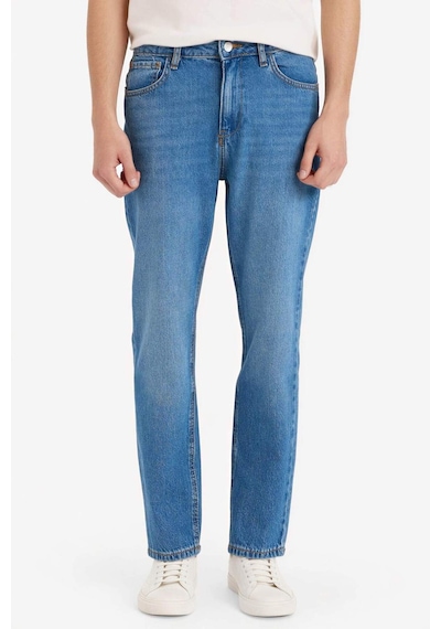 DeFacto %100 Pamuk 90's Slim Fit Dar Kalıp Yüksek Bel Dar Paça Jean Pantolon D8602AX25SPNM28