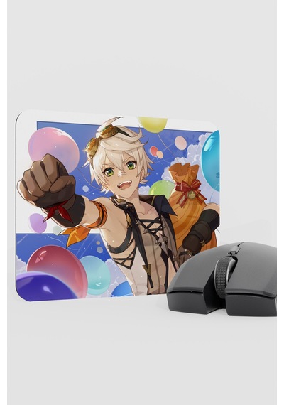 Bennett Genshin Impact Anime Gacha V4 - 22x18 Gaming Mouse Pad Fare Altlığı