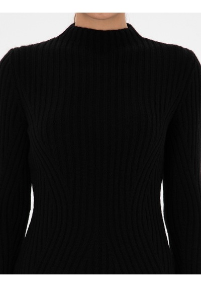 Pierre Cardin Kadın Siyah Elbise Triko 50316339-vr046 Siyah