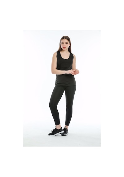 Termal Sauna Tayt-atlet Takım Unisex 3xl Beden Siyah