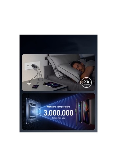 Anker 737 120w Hızlı Şarj Cihazı, 3 Portlu Uyumlu 1