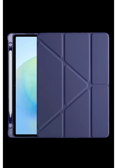Xiaomi Redmi Pad 2 Kalemlikli Mars Tablet Kılıfı - Lacivert Klasik