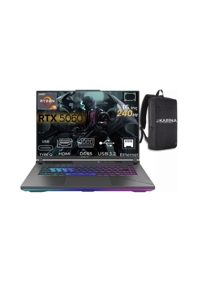 Asus Rog Strix G18 G814PP-S9002 F40 R9-8940HX 64 GB 1 TB SSD RTX5070 15.6" W11P Dizüstü Bilgisayar