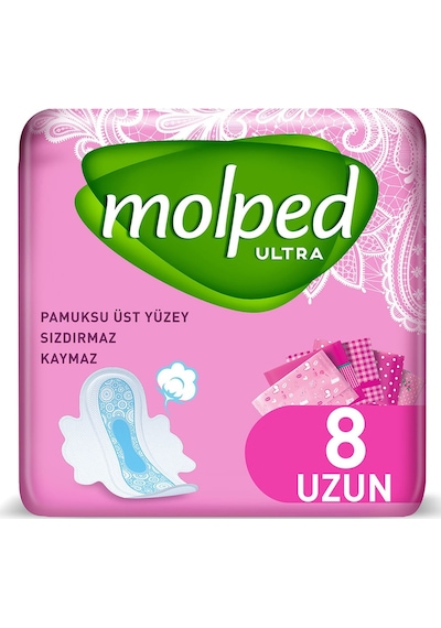 Molped Ultra Hijyenik Ped Uzun 8'li