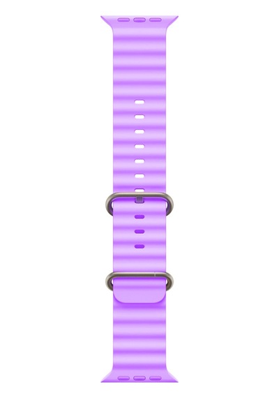 Schitec 42-49mm Yeni Nesil Apple Uyumlu  Watch Akıllı saat kordon silikon Mor