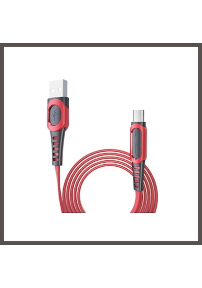 Bezos Konfulon Dc01 Süper Hızlı Micro Usb Kablo 1m 2.4a - Kırmızı Nxrlvng