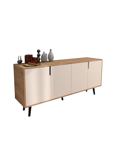 Latina Modern Konsol 180 Cm Safir Meşe - Beyaz Latina Modern Konsol 180 Cm Safir Meşe - Beyaz