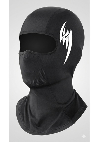 Flex Premium Reflektörlü Siyah Kar Maskesi Model 19 Balaklava Balaclava Motorsiklet Scooter Bisiklet Spor