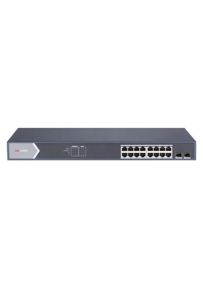 Hıkvısıon 16port 250w Full Poe Ds-3e1518p-sı Gıgabıt 2x Sfp Akıllı Yönetilebilir Switch Rack Mount