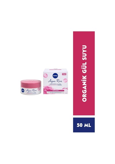 Nıvea Aqua Rose Hyaluron Ve Organik Gül Suyu İçeren Nemlendirici Jel Yüz Kremi, 50 Ml, 48 Saat Yoğun Nemlendirme, Tüm Cilt Tipleri İçin, Işıltılı, Pürüzsüz Cilt Sku: Smg8690010417336