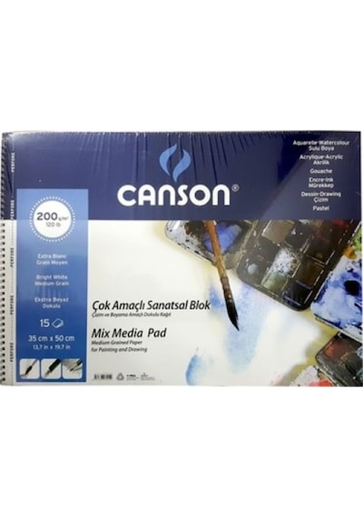 Canson 1557 200 Gr 35 X 50 Cm Mıx Medıa Defter