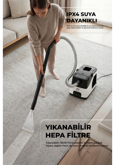 Kt-503 Premium Koltuk & Halı Yıkama Makinesi 800w 17 Kpa